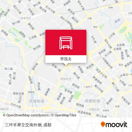 三环羊犀立交南外侧地图