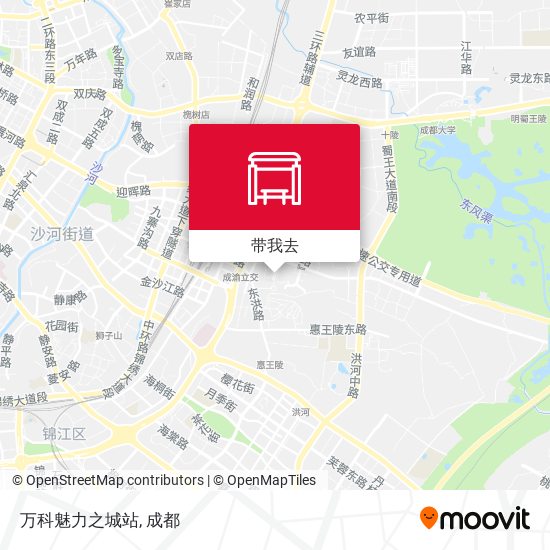 万科魅力之城站地图