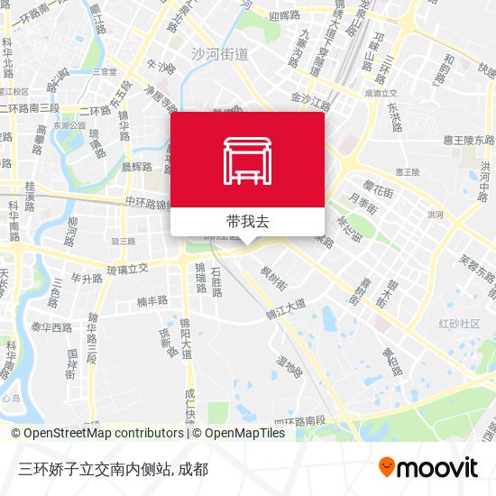 三环娇子立交南内侧站地图