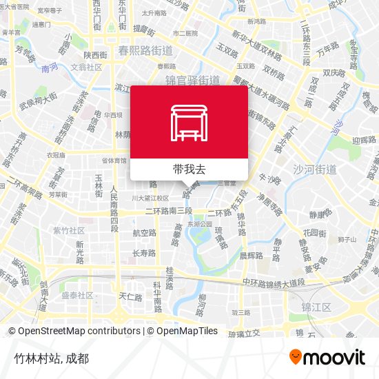 竹林村站地图