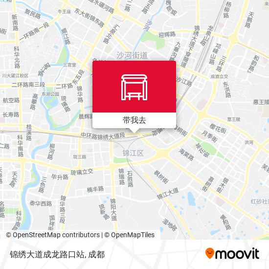 锦绣大道成龙路口站地图
