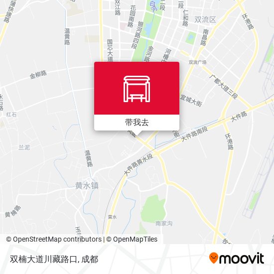 双楠大道川藏路口地图