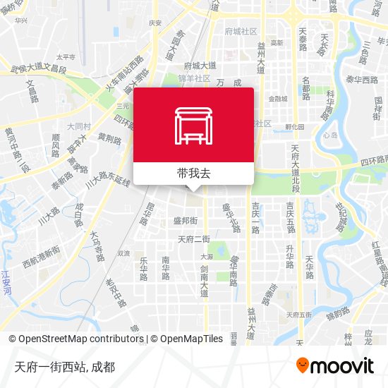 天府一街西站地图