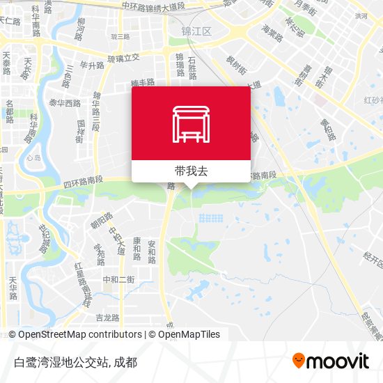白鹭湾湿地公交站地图