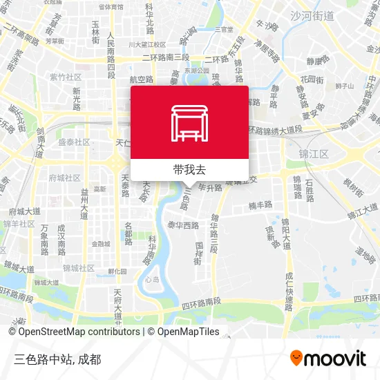 三色路中站地图