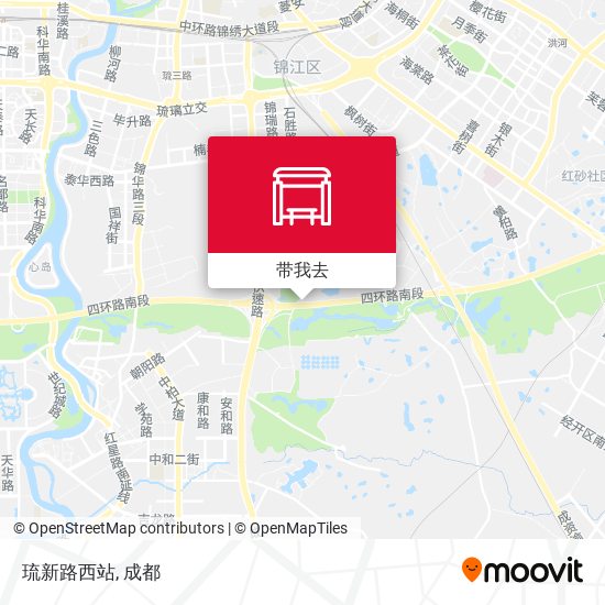 琉新路西站地图