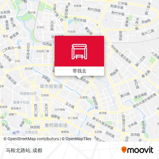 马鞍北路站地图