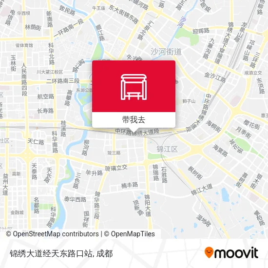 锦绣大道经天东路口站地图