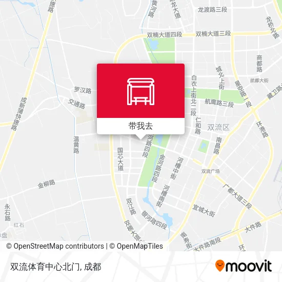双流体育中心北门地图