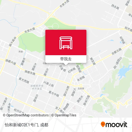 怡和新城C区1号门地图