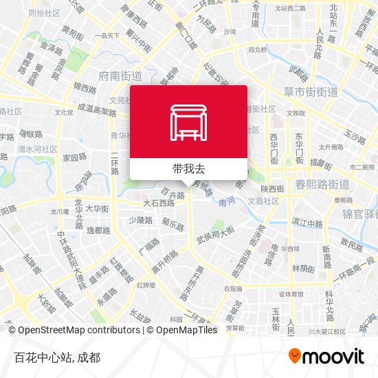 百花中心站地图