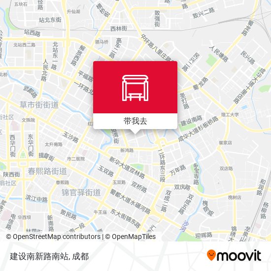 建设南新路南站地图