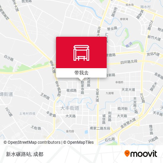 新水碾路站地图