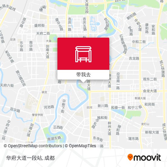 华府大道一段站地图