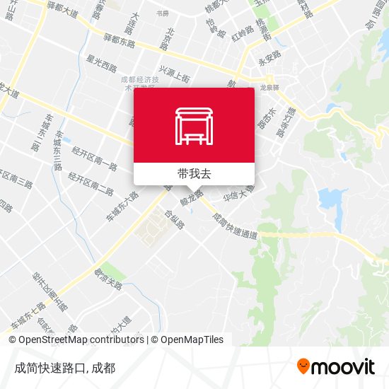 成简快速路口地图