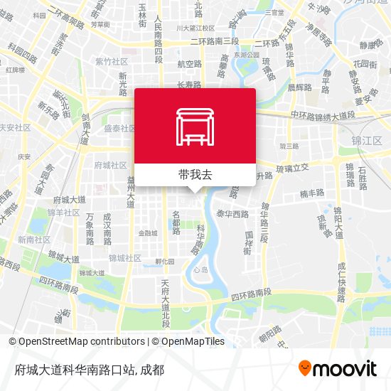 府城大道科华南路口站地图