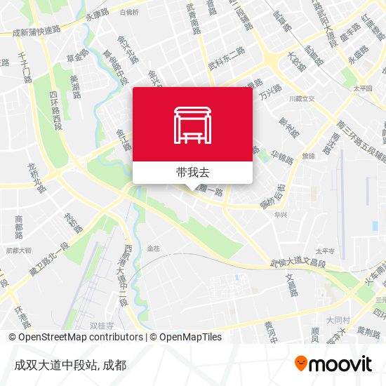 成双大道中段站地图