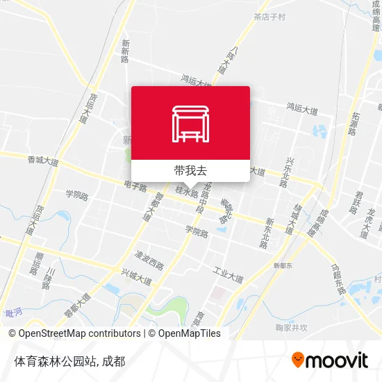 体育森林公园站地图