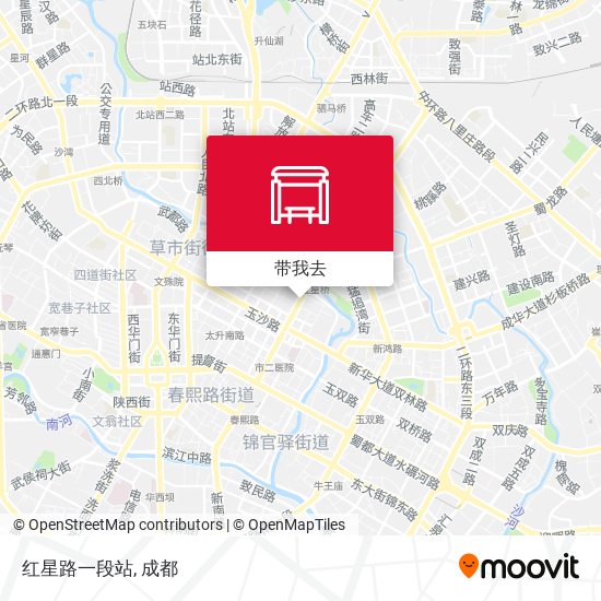 红星路一段站地图