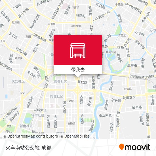 火车南站公交站地图