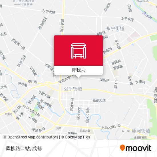 凤柳路口站地图