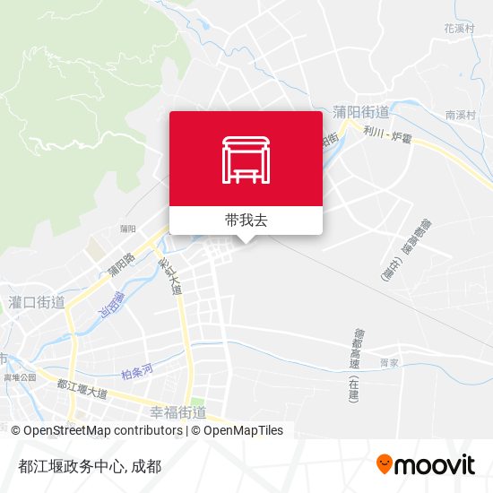 都江堰政务中心地图