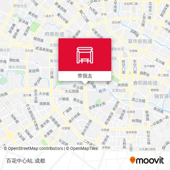 百花中心站地图