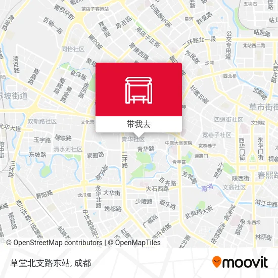 草堂北支路东站地图