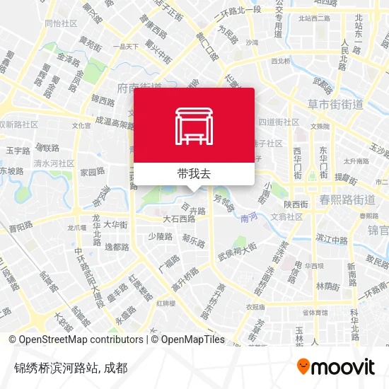 锦绣桥滨河路站地图