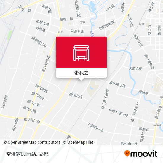 空港家园西站地图