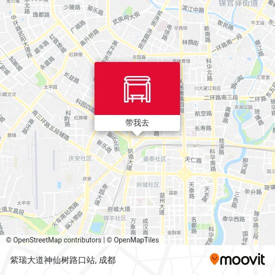 紫瑞大道神仙树路口站地图