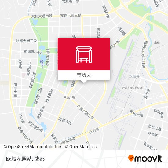 欧城花园站地图