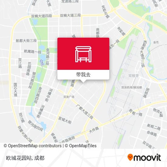 欧城花园站地图