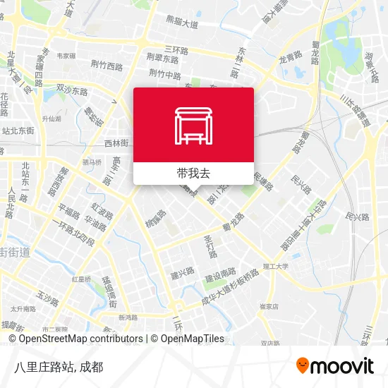 八里庄路站地图
