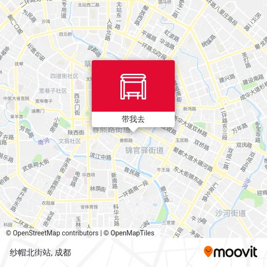 纱帽北街站地图