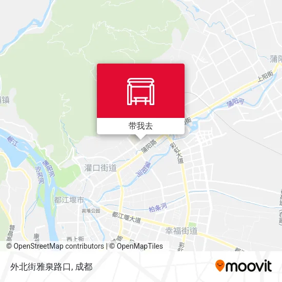 外北街雅泉路口地图