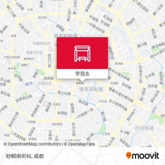 纱帽南街站地图
