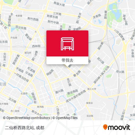 二仙桥西路北站地图