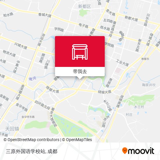 三原外国语学校站地图
