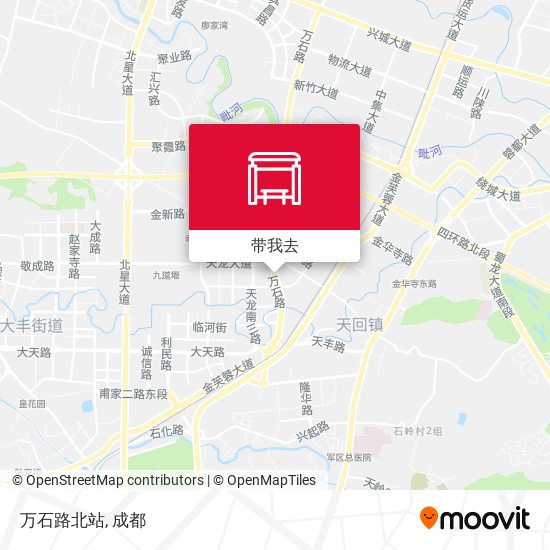 万石路北站地图
