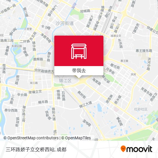 三环路娇子立交桥西站地图