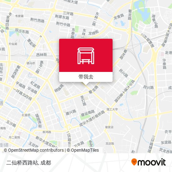 二仙桥西路站地图