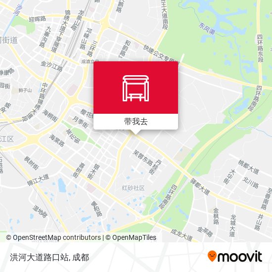 洪河大道路口站地图