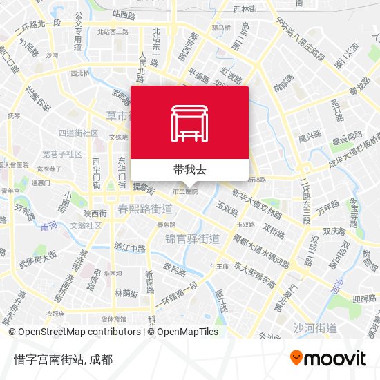 惜字宫南街站地图