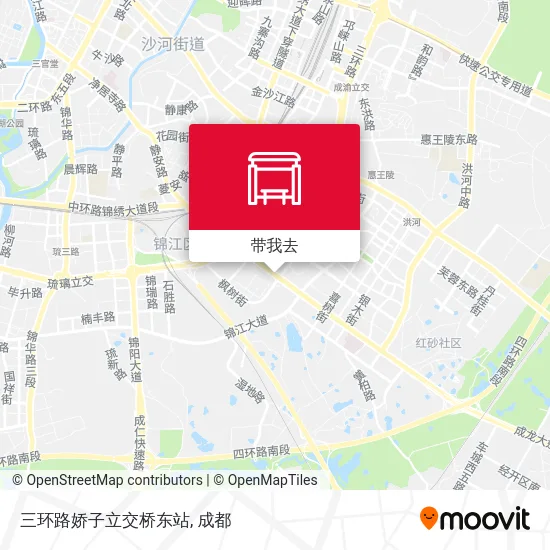 三环路娇子立交桥东站地图