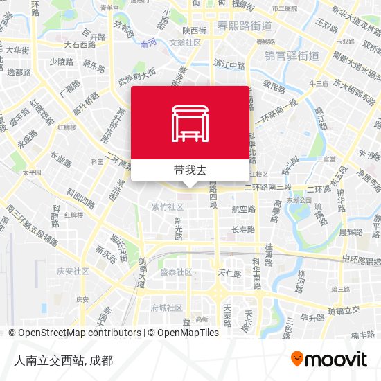 人南立交西站地图