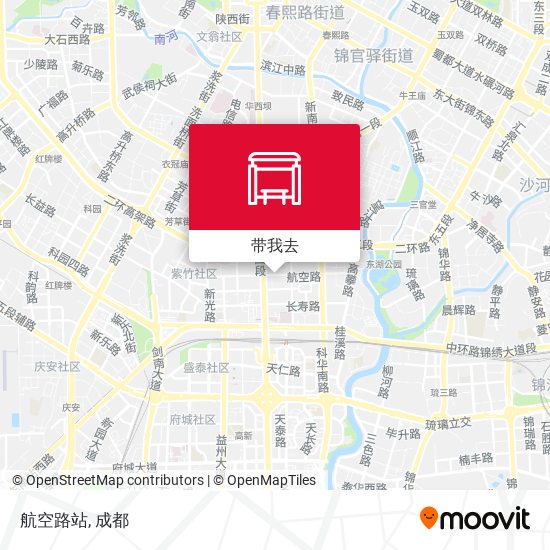 航空路站地图