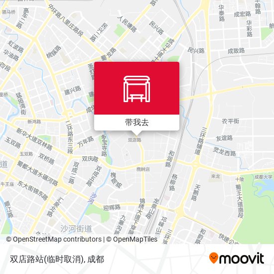 双店路站(临时取消)地图