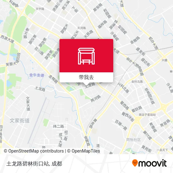土龙路碧林街口站地图