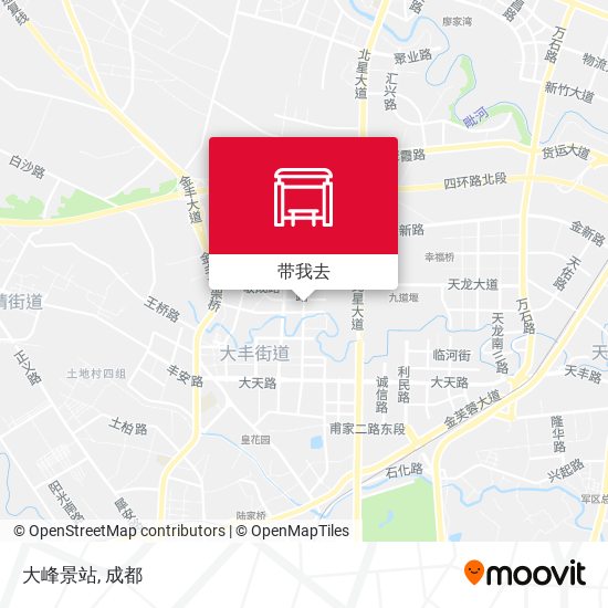 大峰景站地图
